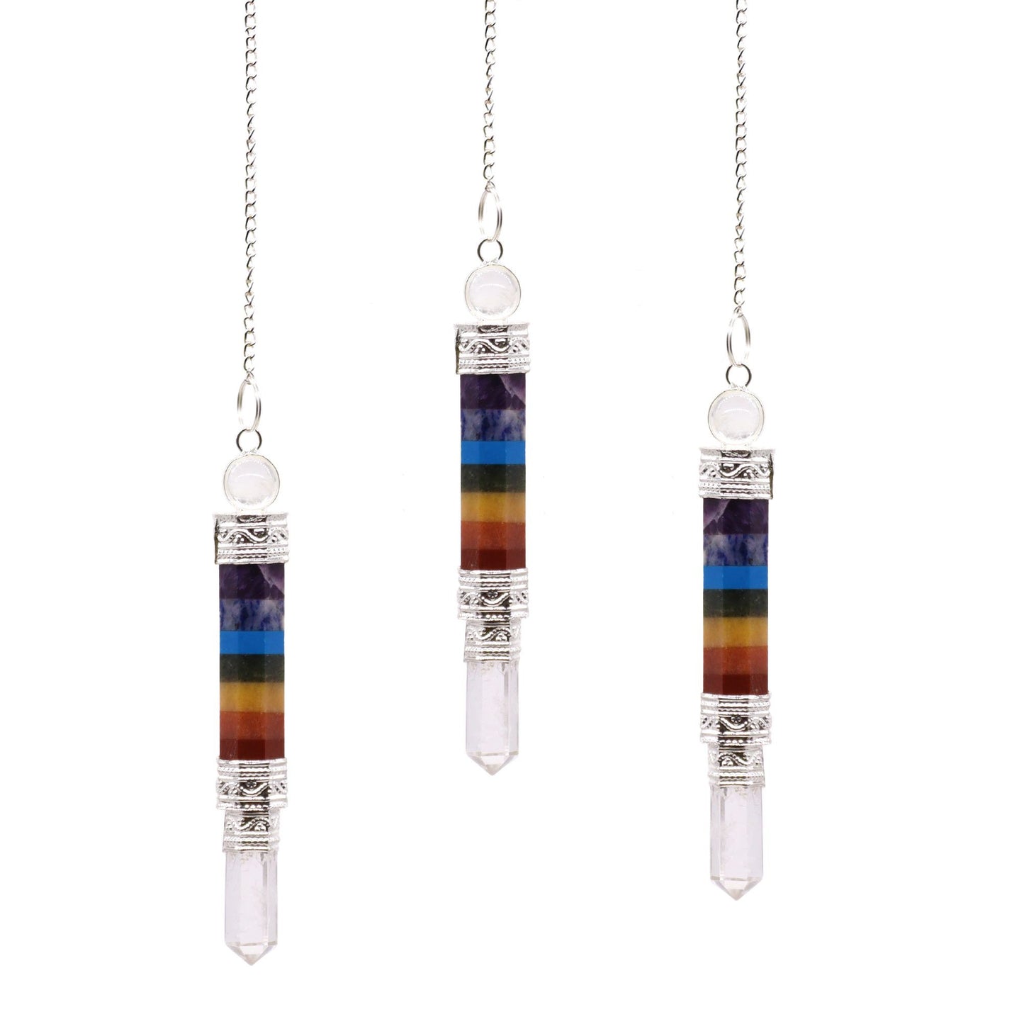Pendule sept chakras — Trois pièces