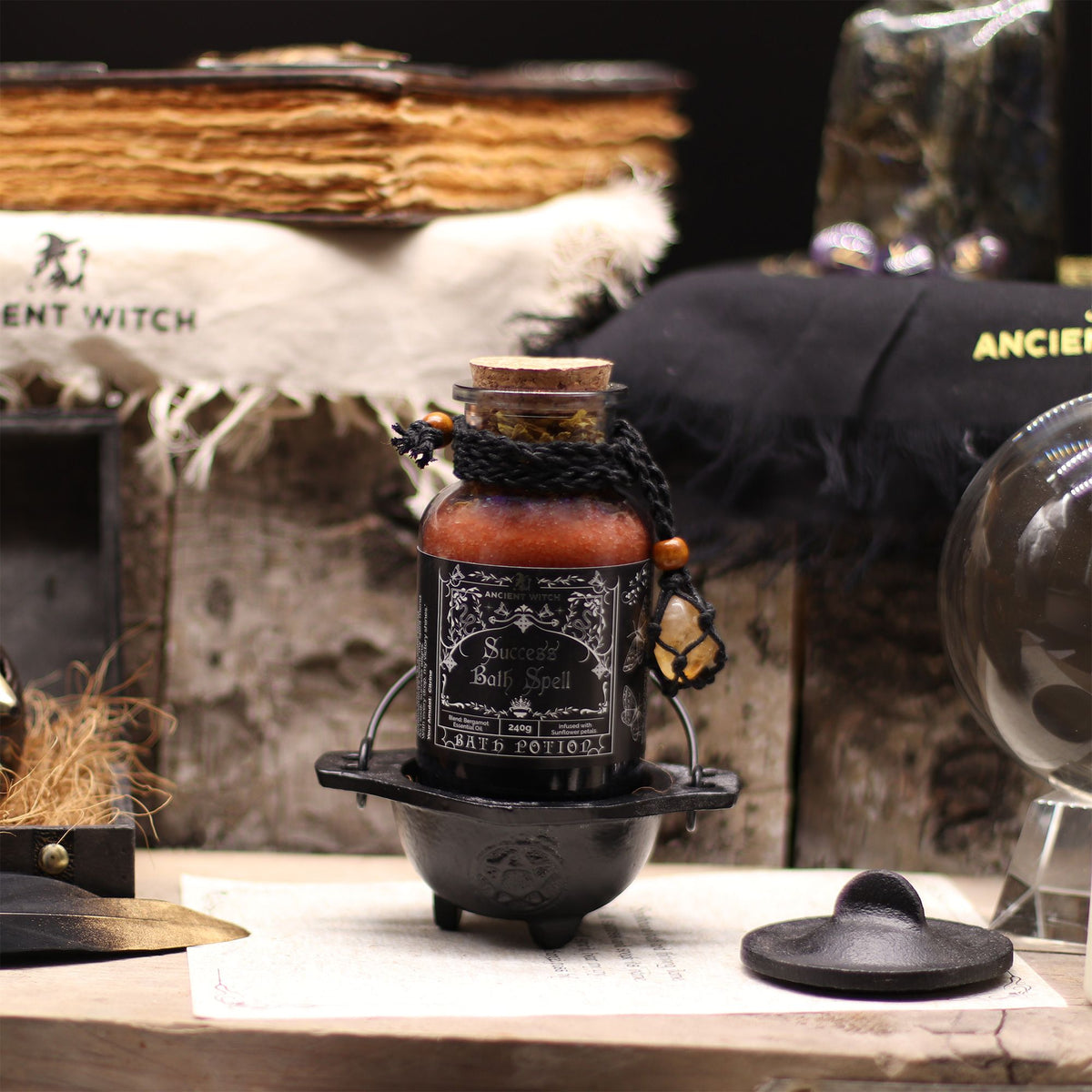 Potion de bain de sorcière, amulette de citrine — vue 6