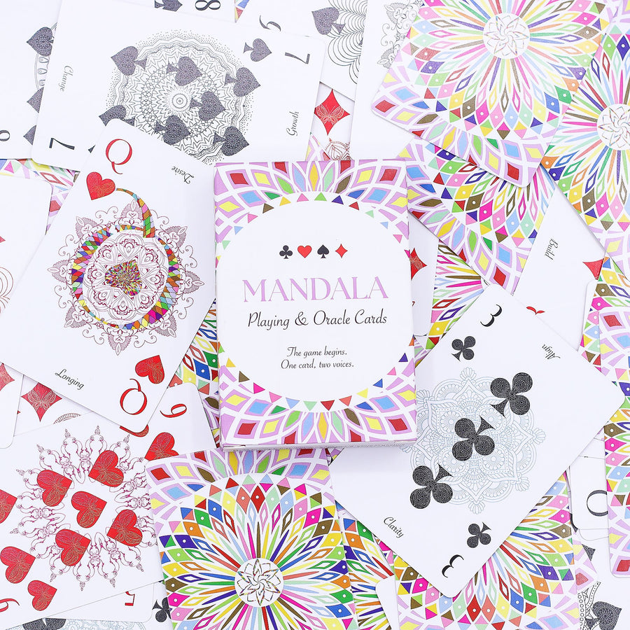 Mandala — Cartes de jeu & oracle · Symétrie kaléidoscopique