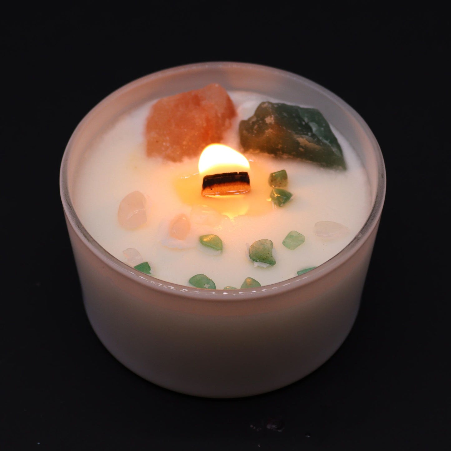 Bougies de cristal de chakra — Chakra du cœur