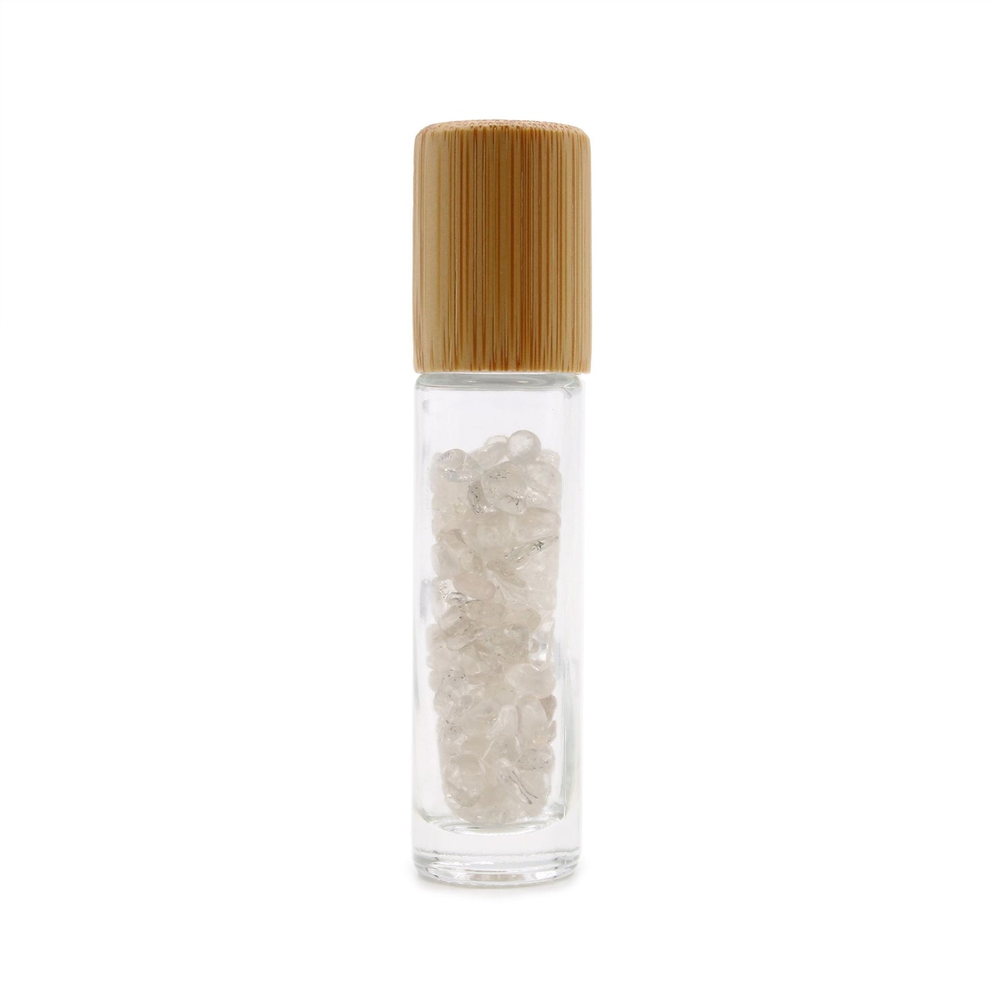 Roll-on à pierre naturelle — Cristal de roche · Bouchon bois