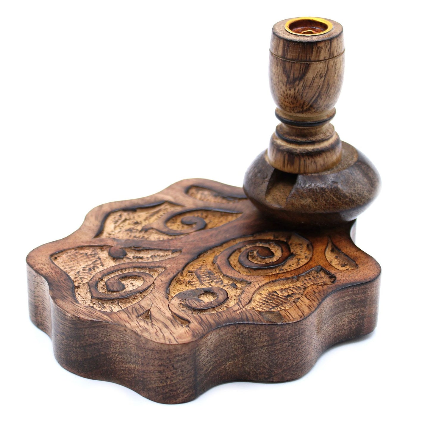 Brûleur à reflux en bois de manguier petit format — Arbre de vie