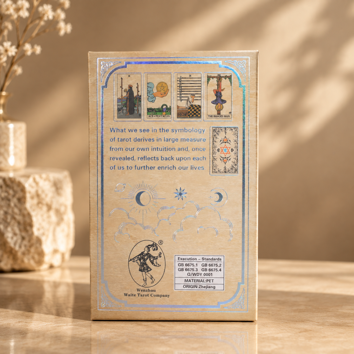 Jeu de tarot Waite, à feuille d’argent — vue 3