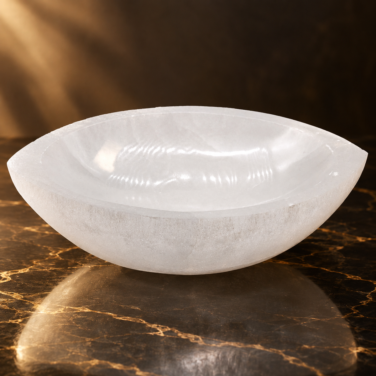 Coupe en sélénite œil 15 cm