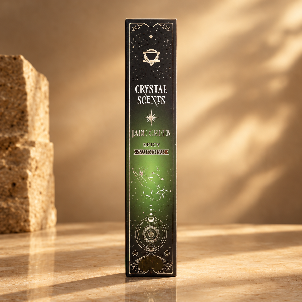Encens au cristal, jade et notes épicées — vue 3