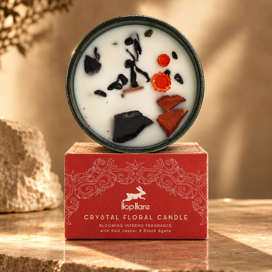 Bougie florale de cristal Le Diable