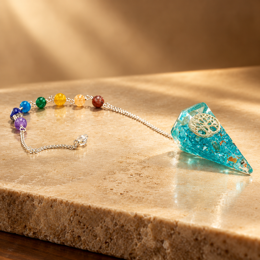 Pendule d’orgonite arbre de vie