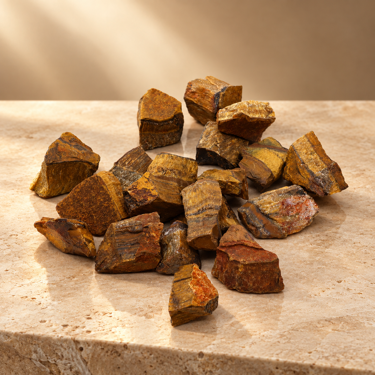 Cristaux bruts en œil de tigre 500 g