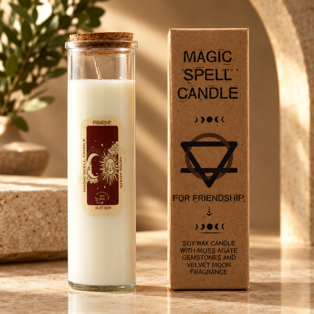 Bougie sortilège Amitié