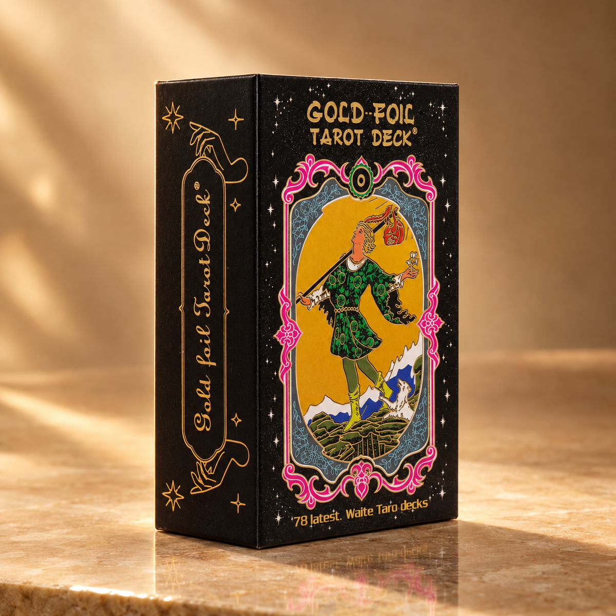 Jeu de tarot à feuille d’or