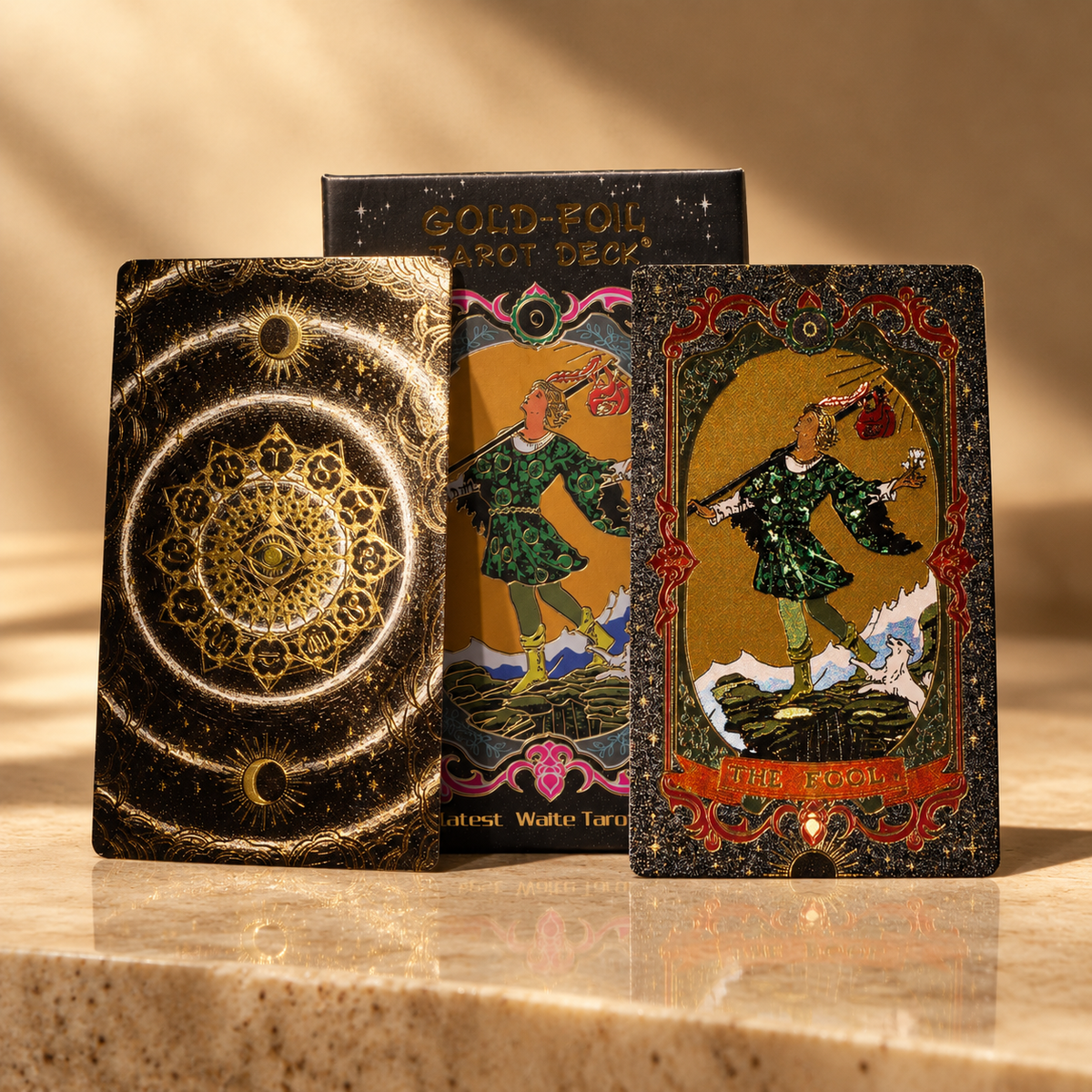 Jeu de tarot à feuille d’or — vue 3