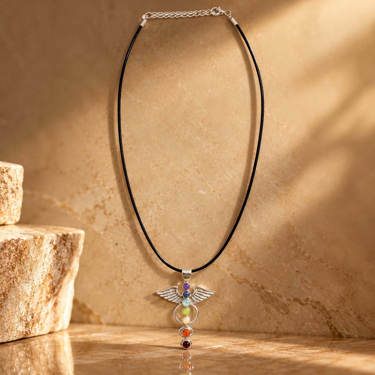 Pendentif ange chakra — vue 3