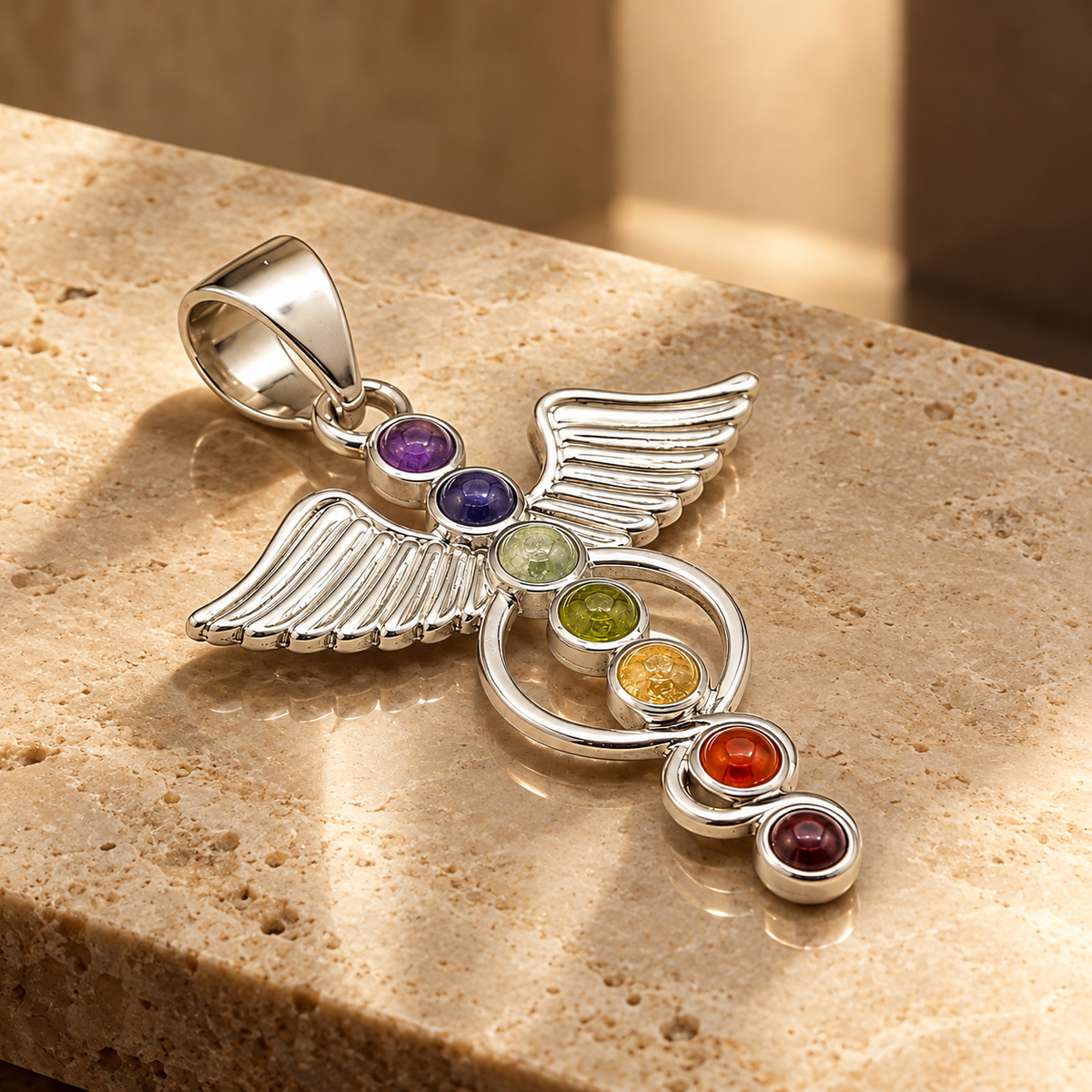 Pendentif ange chakra — vue 2