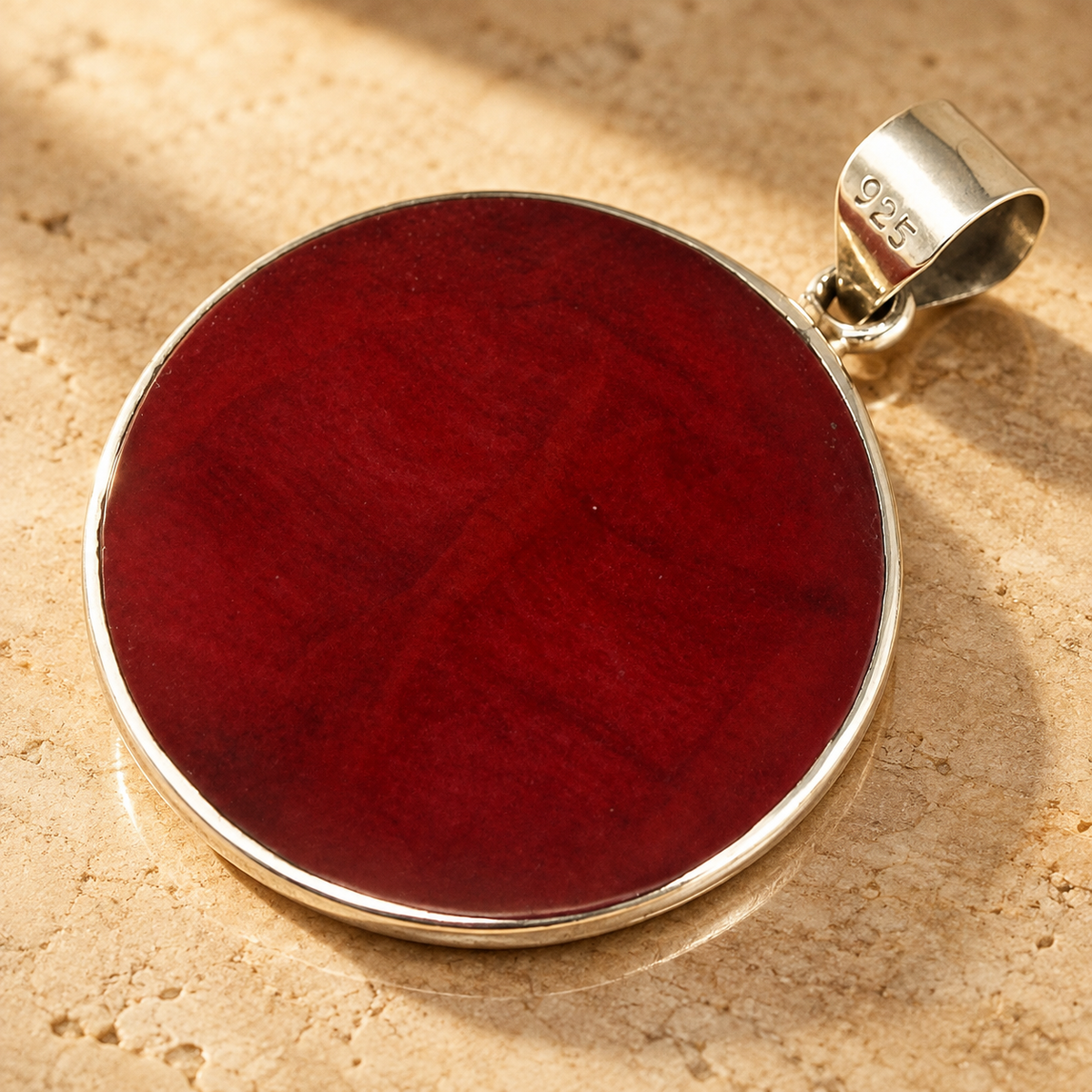 Pendentif arbre de vie en argent 925, effet corail, 30 mm — vue 3