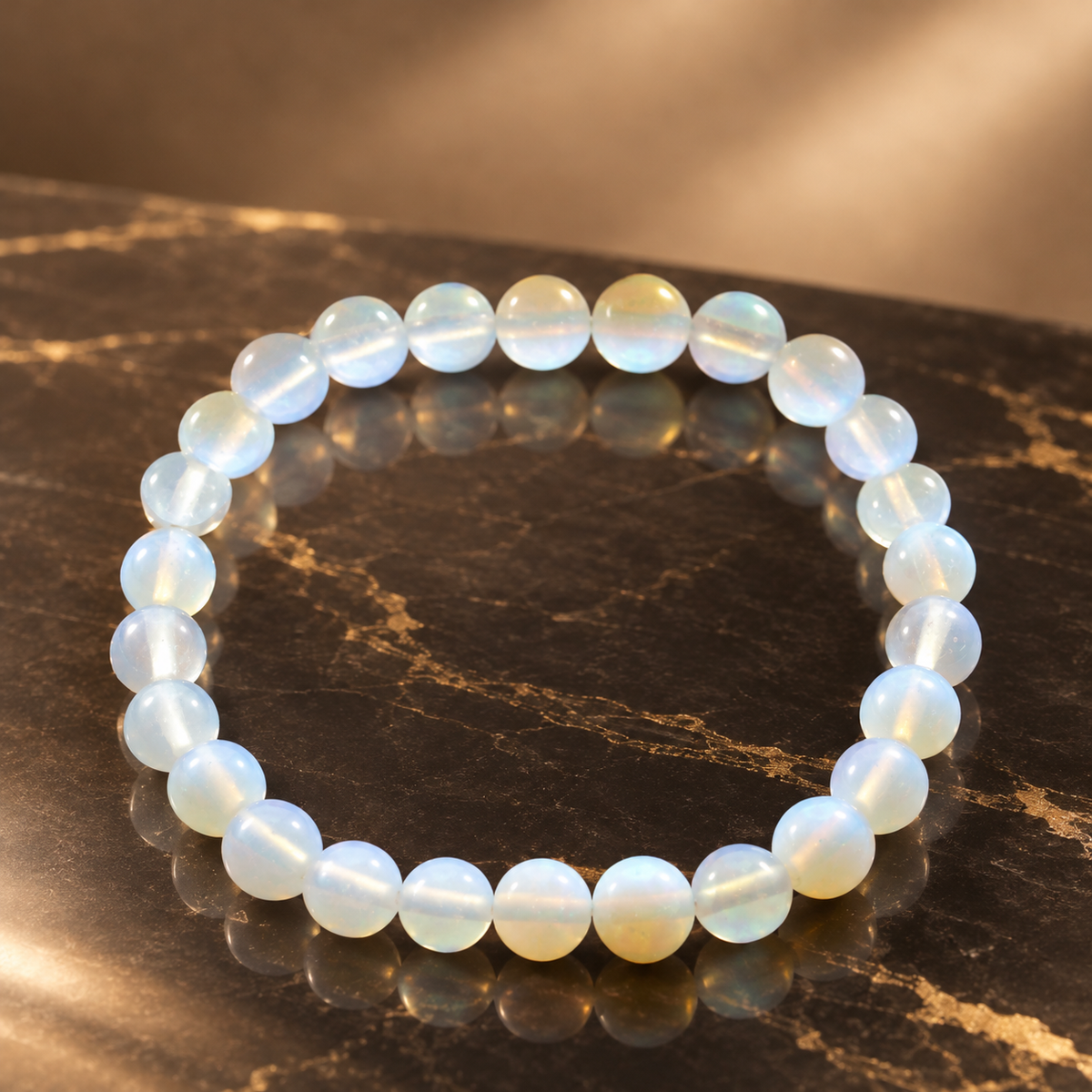 Bracelet en perles d’opalite