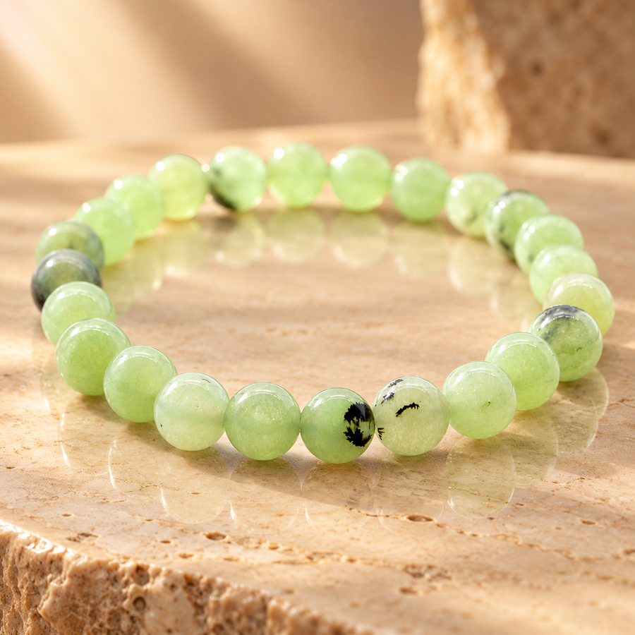 Bracelet en perles de jade