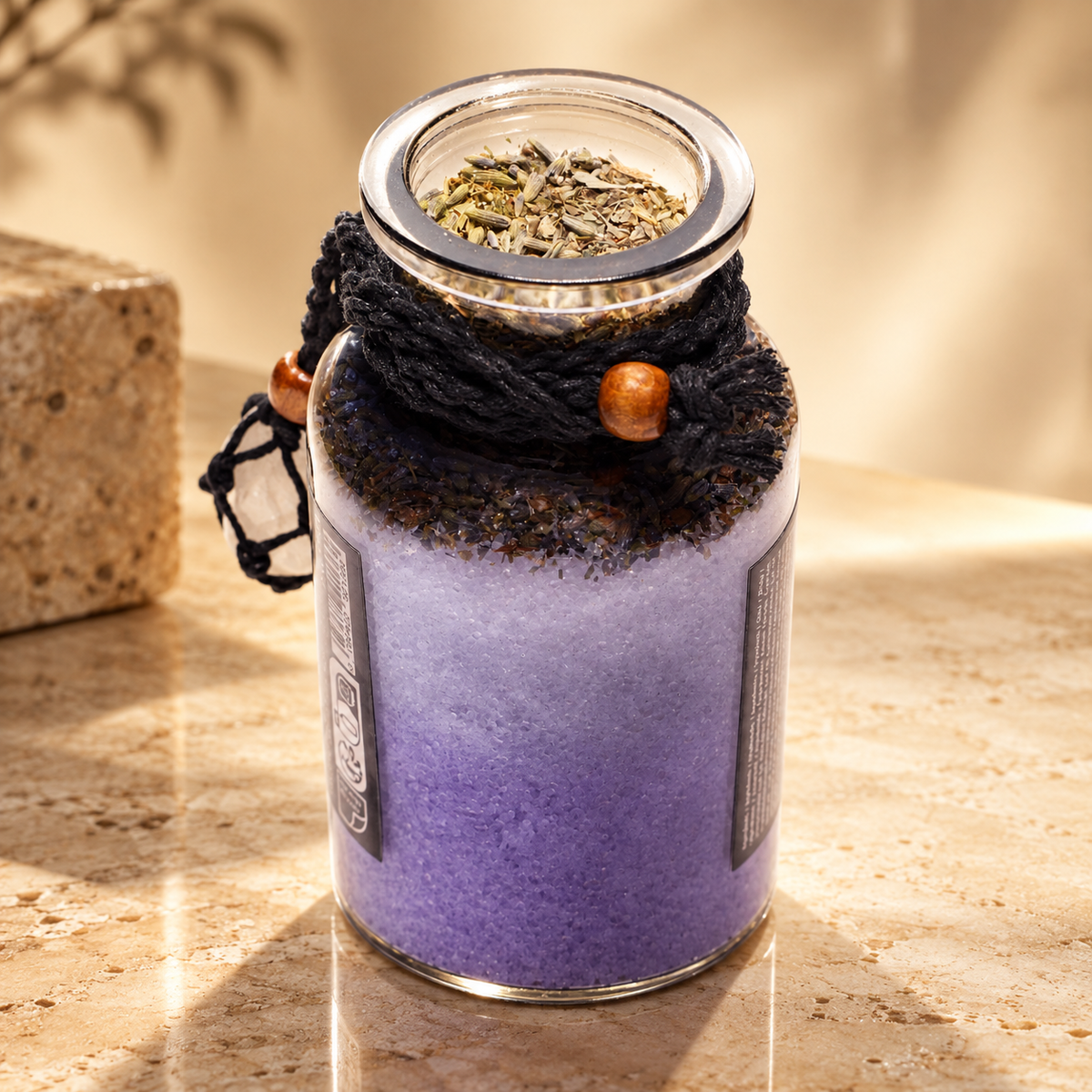 Potion de bain de sorcière, amulette de cristal de roche — vue 2