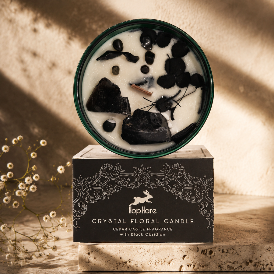 Bougie florale de cristal Cavalier de l’épée