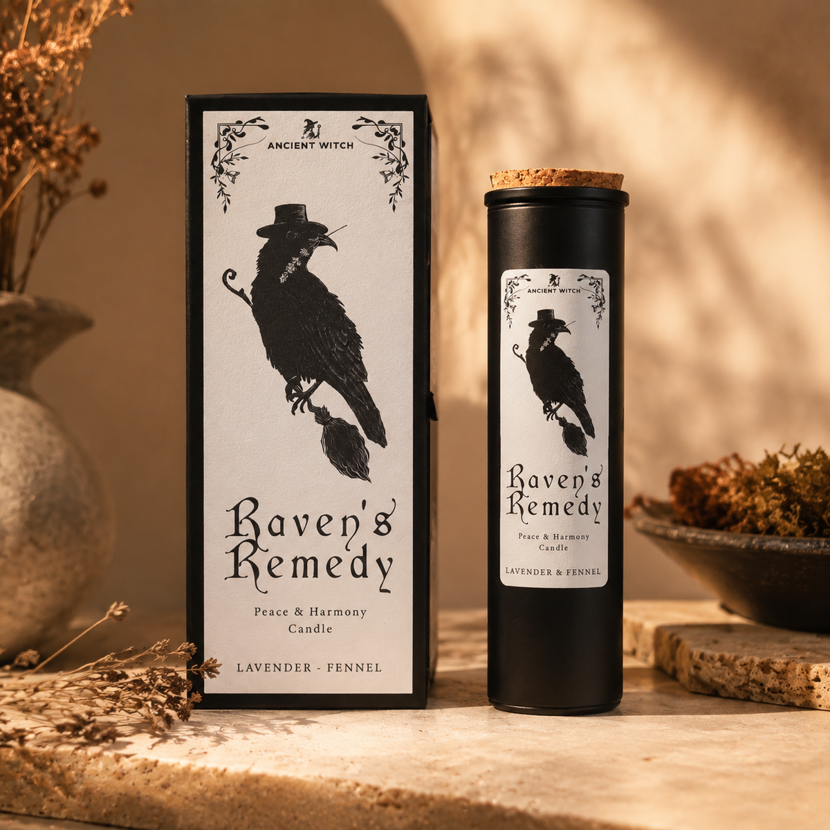 Bougie rituelle Remède des corbeaux