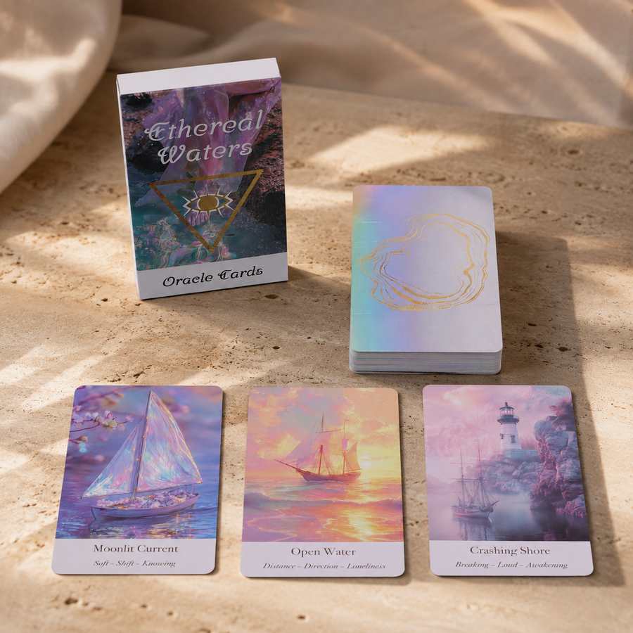 Cartes oracle Eaux éthérées, sirènes et clair de lune