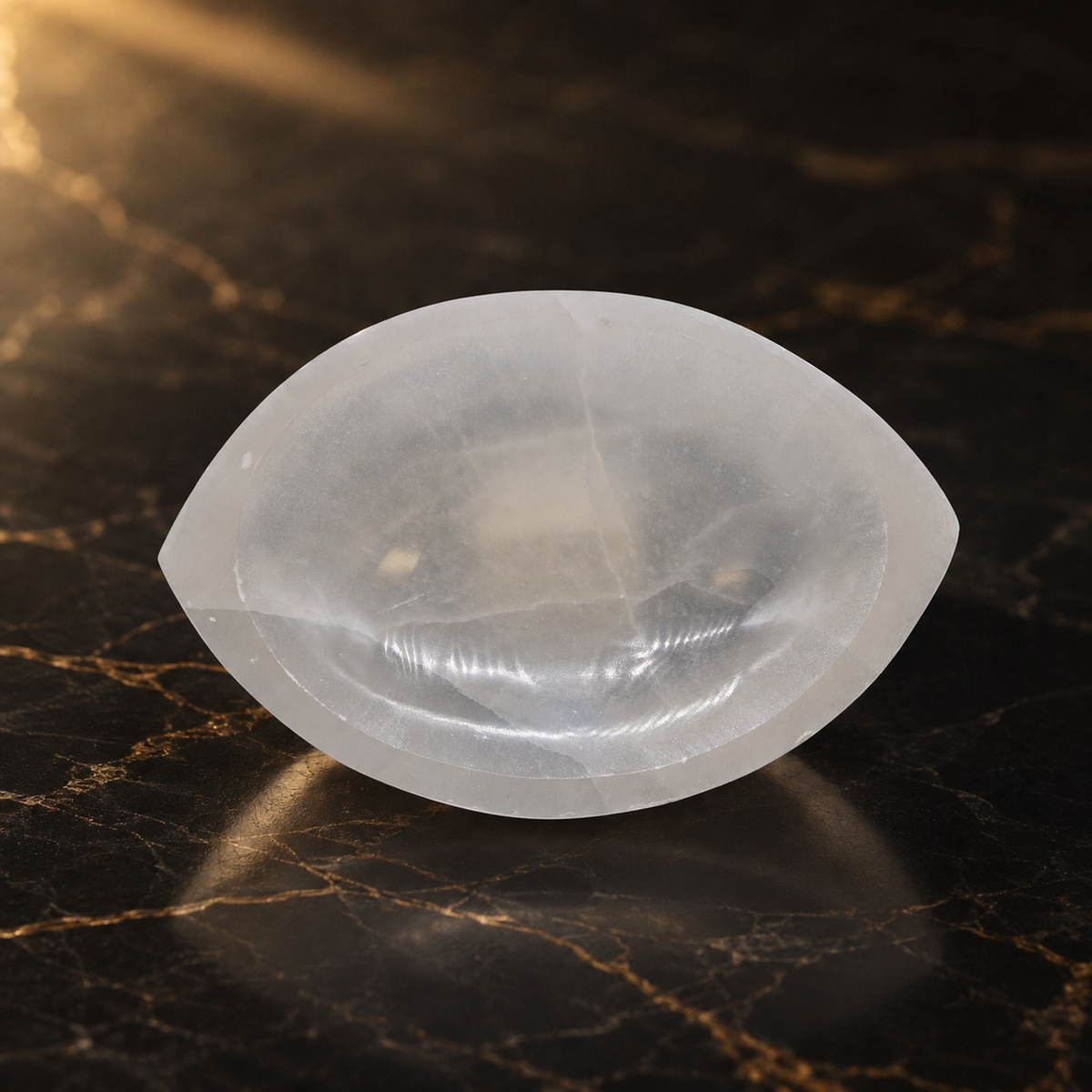 Coupe en sélénite œil 15 cm — vue 2