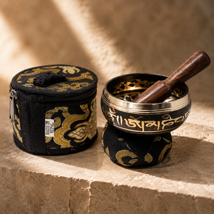 Coffret mini bol chantant noir