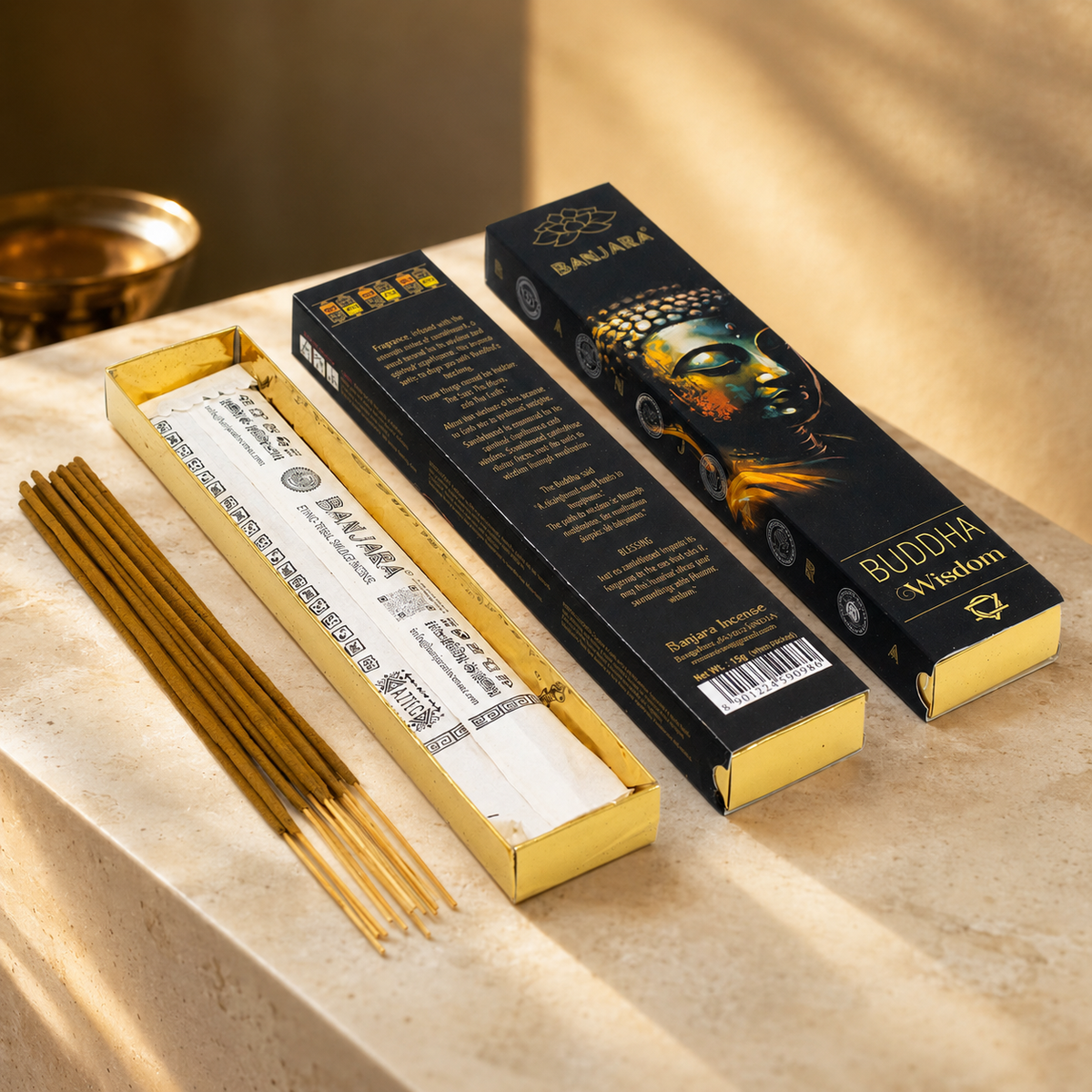 Coffret de 6 encens Banjara Buddha