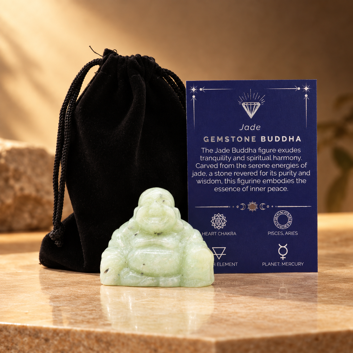 Bouddha en jade 5 cm