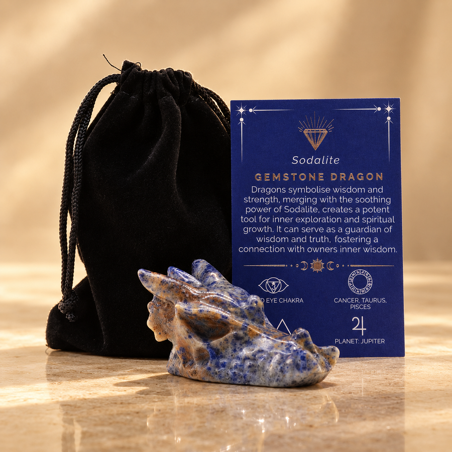 Tête de dragon en sodalite 6 cm