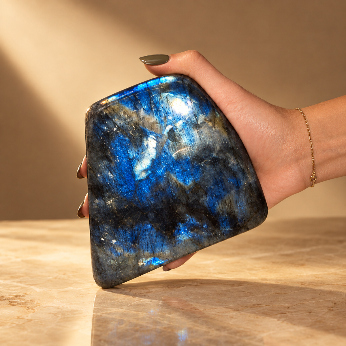 Grande pierre en labradorite de Madagascar 100 à 170 mm