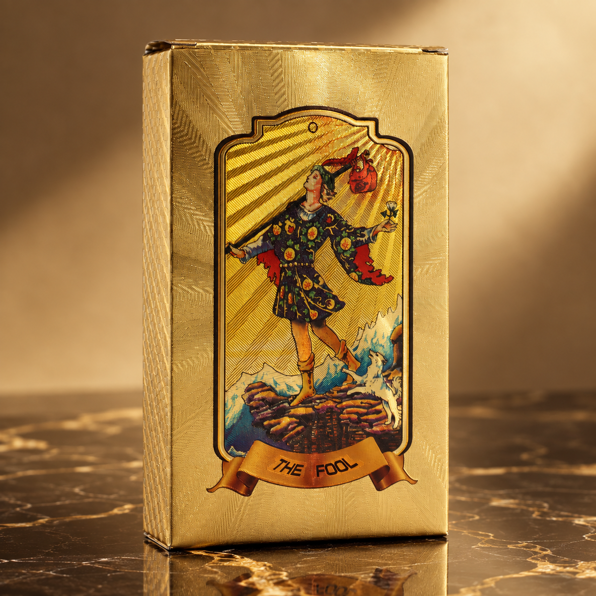 Jeu de tarot, cartes dorées