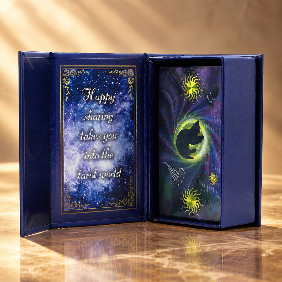 Jeu de tarot de la sorcière, à feuille pourpre