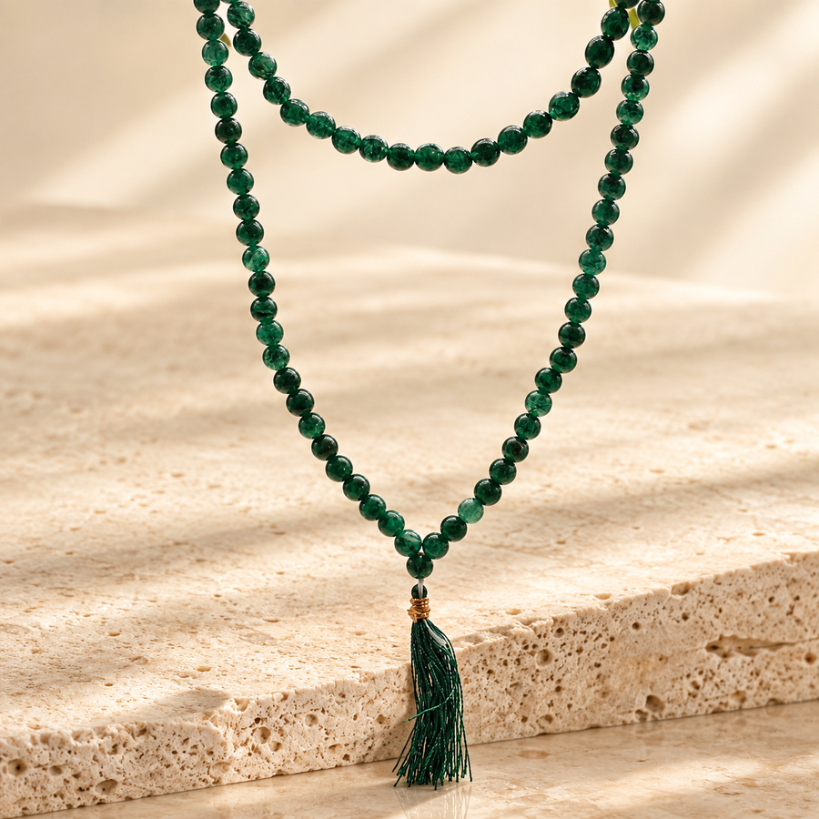 Mala en jade, 108 perles