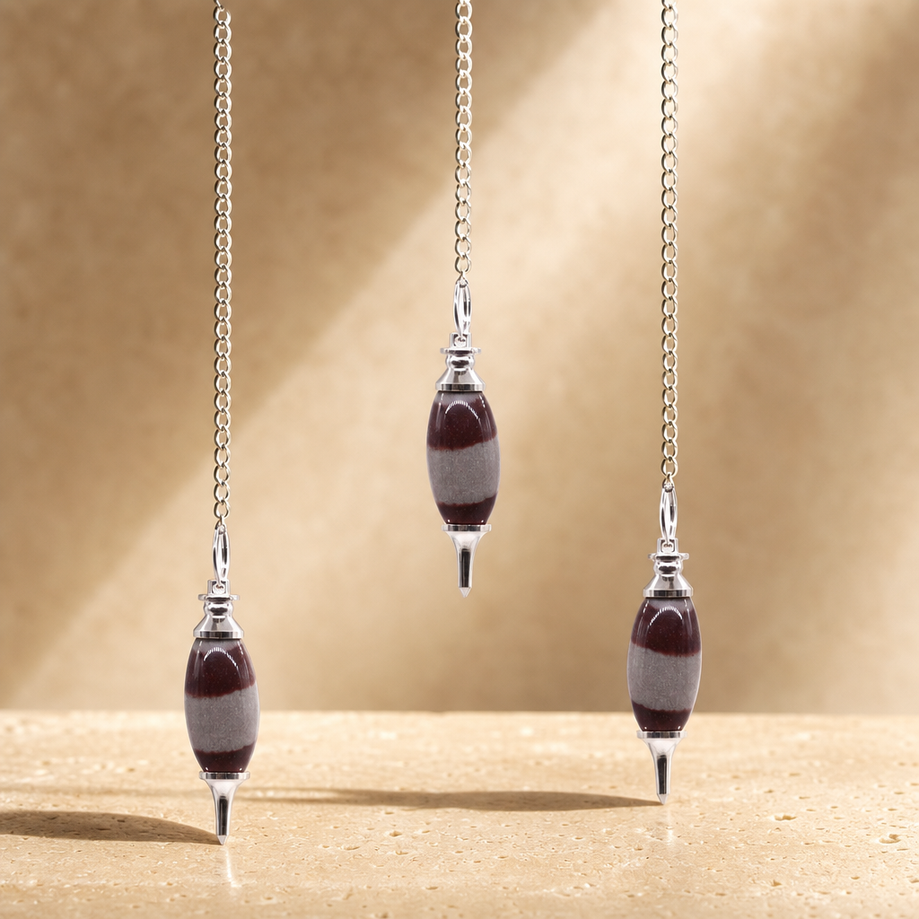 Pendule à pointe en Shiva Lingam