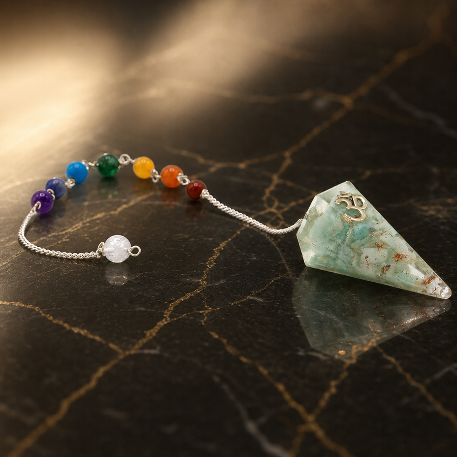 Pendule d’orgonite om
