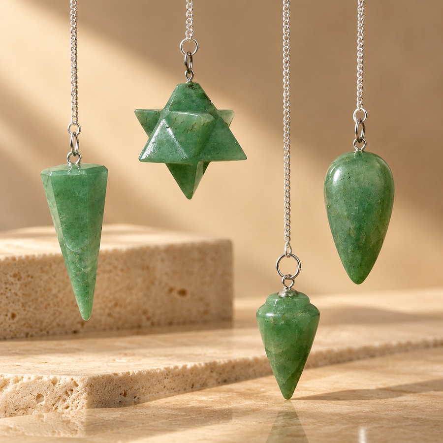 Pendule en aventurine verte