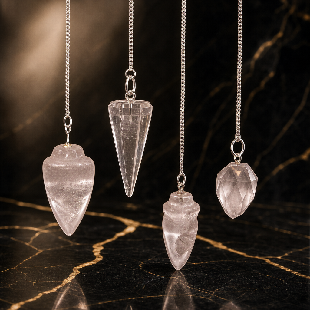Pendule en cristal de roche