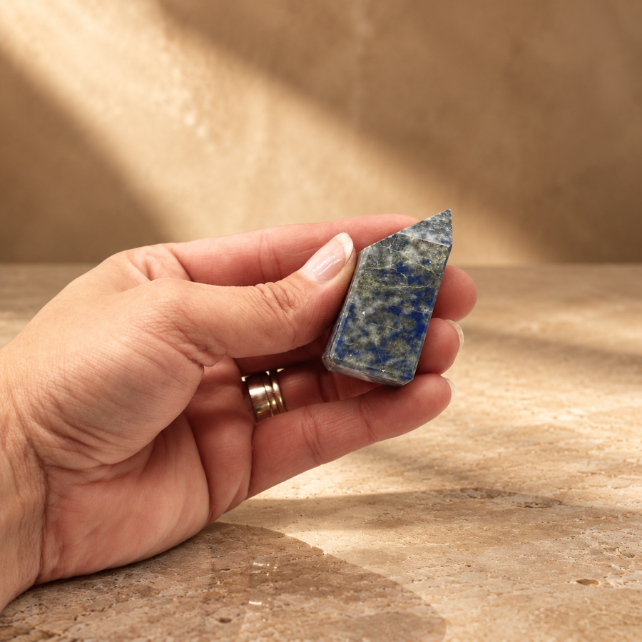 Pointes polies de lapis-lazuli, sachet de 500 g