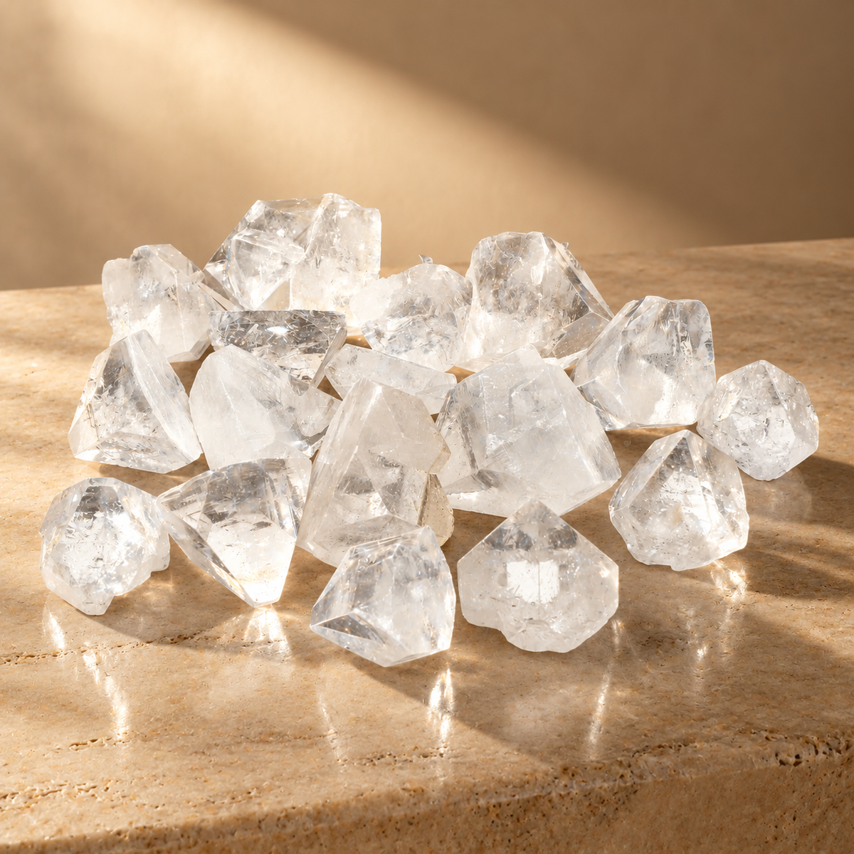 Pointes format moyen en apophyllite 12 à 20 mm, 100 g