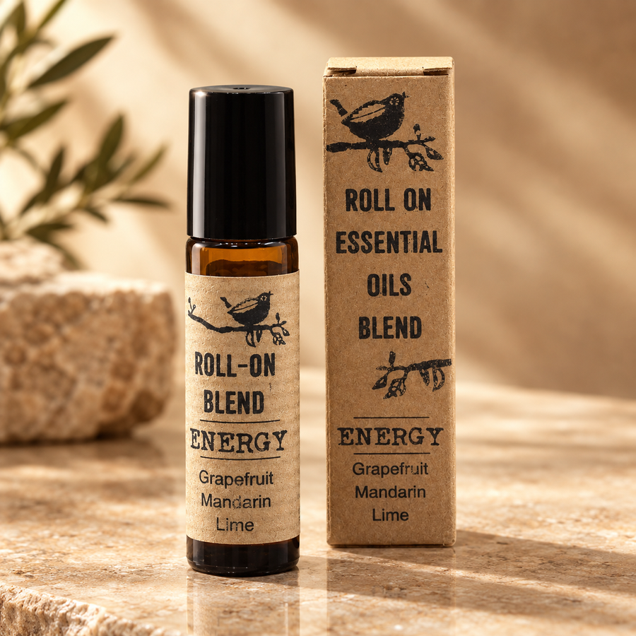 Roll-on d’huiles essentielles Énergie 10 ml