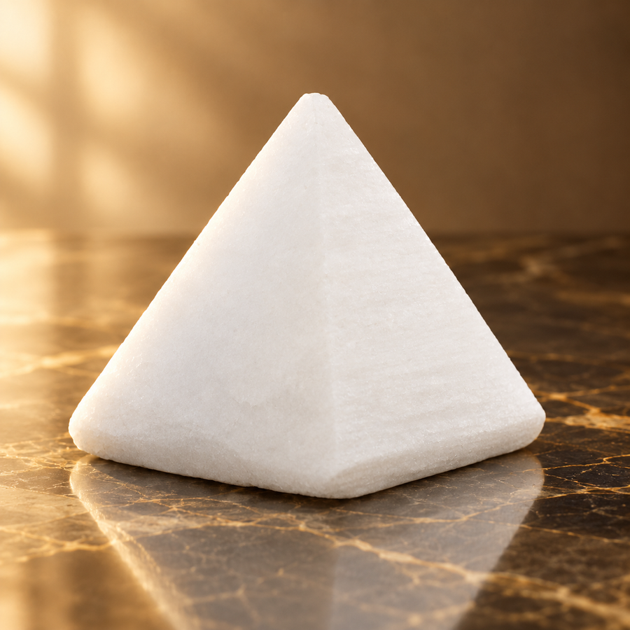 Pyramide en sélénite 5 cm