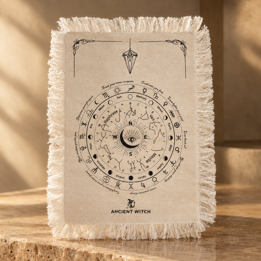 Toile de divination œil qui voit tout, naturel et noir